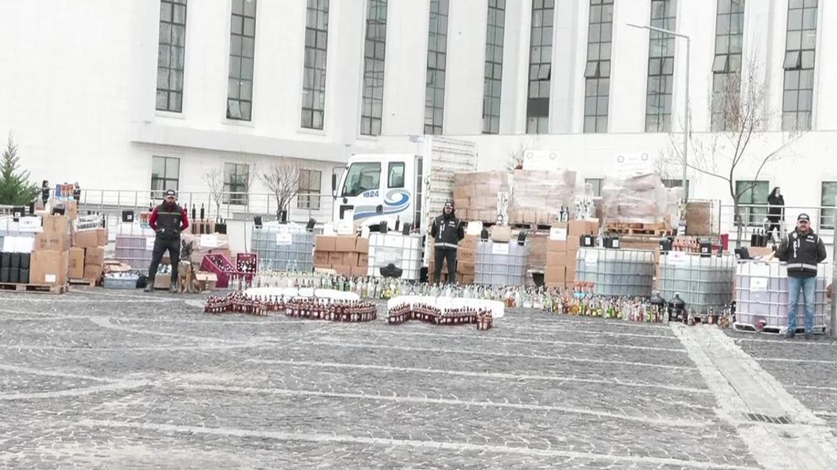 Ankara’da sahte alkol operasyonu
